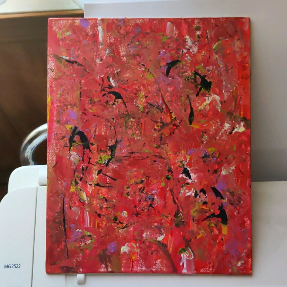 Original acrylic abstract by me. Angelface66